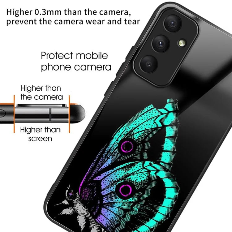 For Samsung Galaxy A05s 4G Case Pattern TPU+Tempered Glass Phone Protector