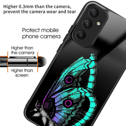 For Samsung Galaxy A05s 4G Case Pattern TPU+Tempered Glass Phone Protector