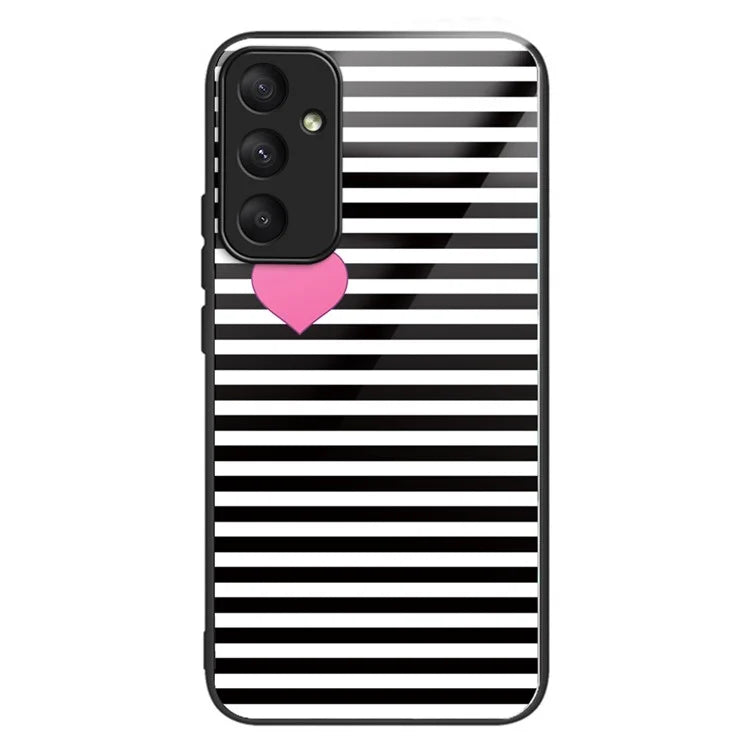 For Samsung Galaxy A05s 4G Case Pattern TPU+Tempered Glass Phone Protector