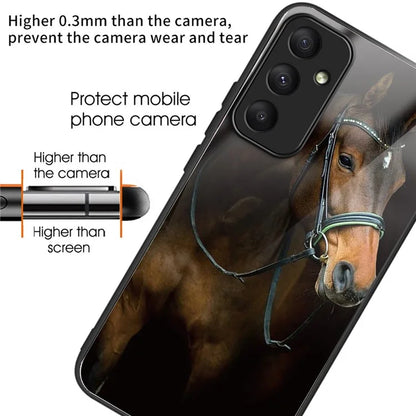 For Samsung Galaxy A05s 4G Case Pattern TPU+Tempered Glass Phone Protector