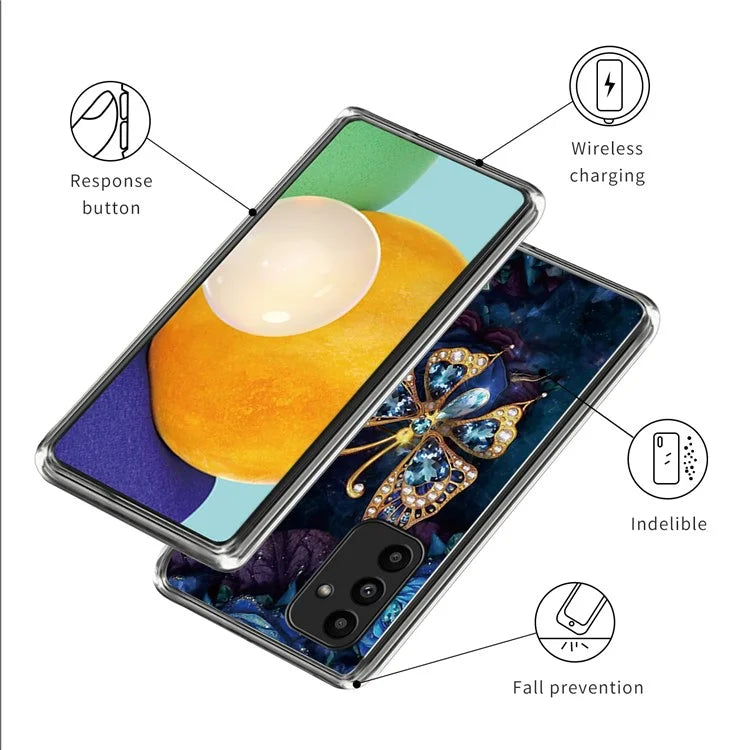 For Samsung Galaxy A15 4G / A15 5G Case Anti-dust TPU Printing Phone Protector