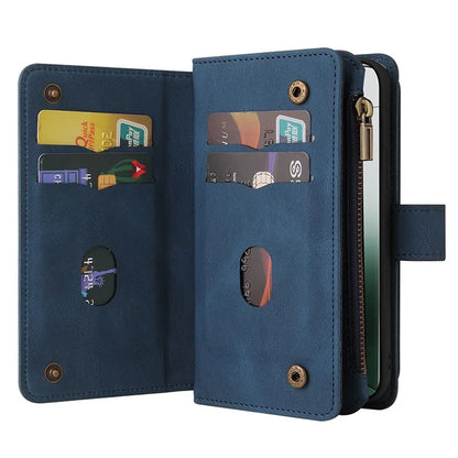 KT Multi-Functional Series-2 For Xiaomi 14 Pro Case Zipper Pocket Leather Phone Cover