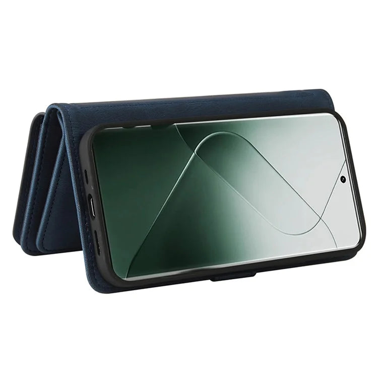 KT Multi-Functional Series-2 For Xiaomi 14 Pro Case Zipper Pocket Leather Phone Cover
