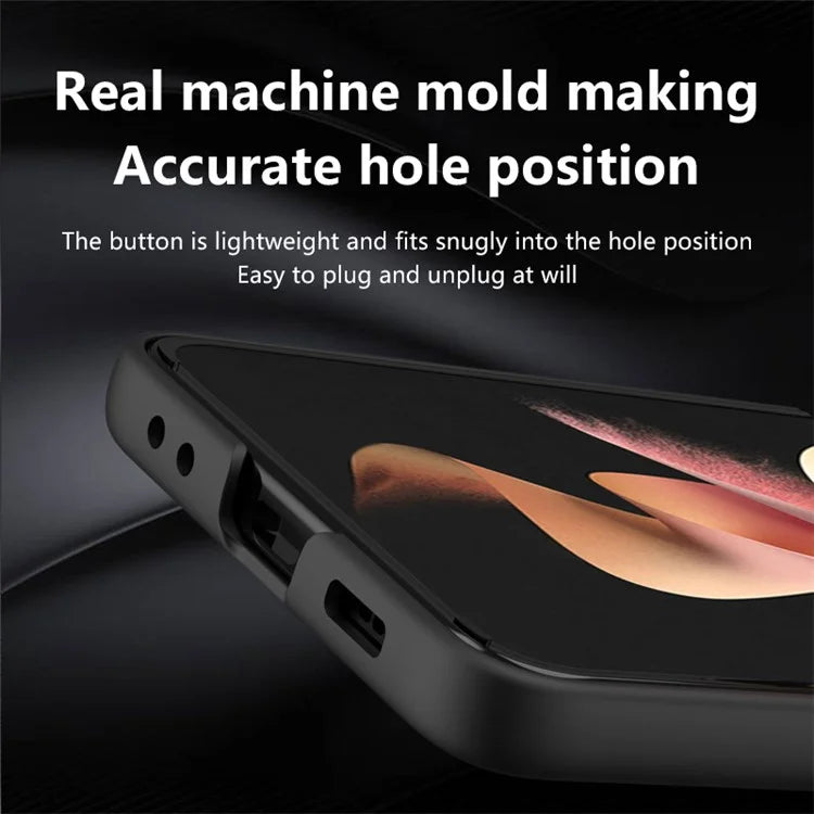KADEM For Samsung Galaxy Z Flip3 5G Electroplating Case PU+Acrylic+TPU Phone Cover