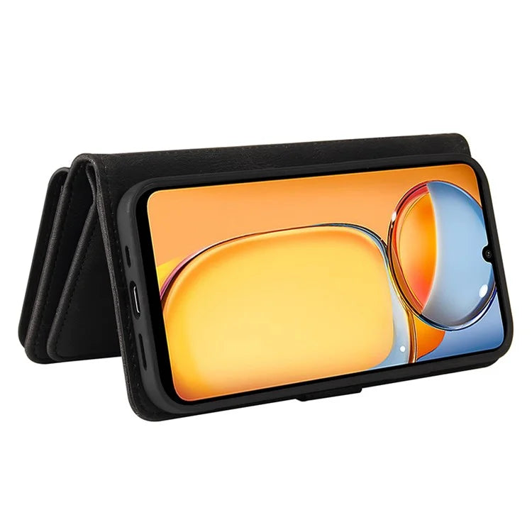 KT Multi-Functional Series-2 For Xiaomi Redmi 13C 4G / Poco C65 4G Leather Phone Case with Zipper Wallet