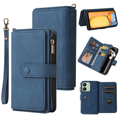 KT Multi-Functional Series-2 For Xiaomi Redmi 13C 4G / Poco C65 4G Leather Phone Case with Zipper Wallet