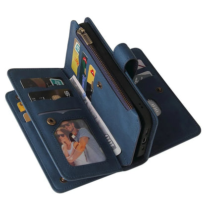 KT Multi-Functional Series-2 For Xiaomi Redmi 13C 4G / Poco C65 4G Leather Phone Case with Zipper Wallet