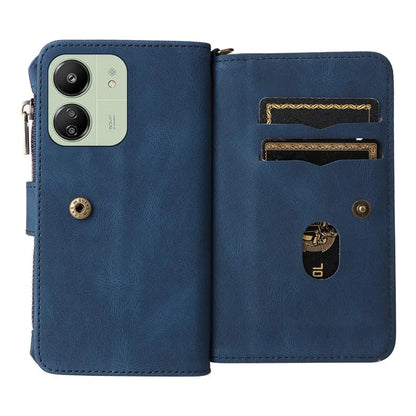 KT Multi-Functional Series-2 For Xiaomi Redmi 13C 4G / Poco C65 4G Leather Phone Case with Zipper Wallet