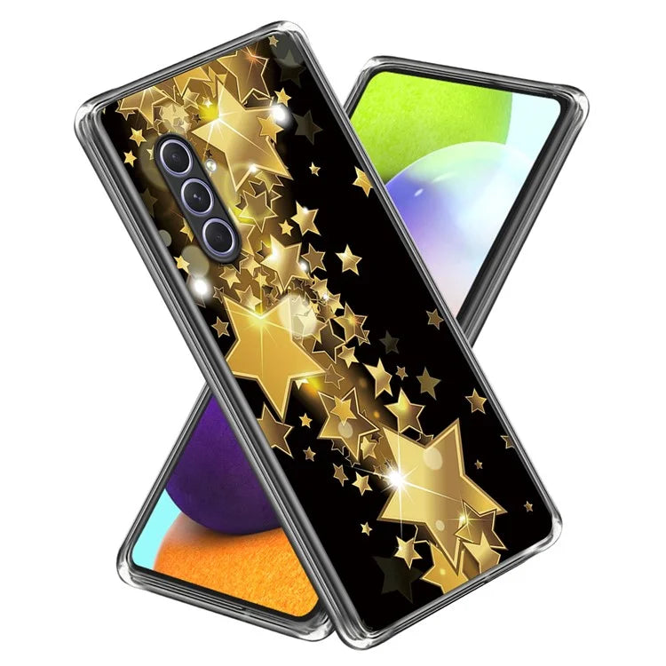 For Samsung Galaxy A54 5G Case Drop-resistant TPU Pattern Phone Shell