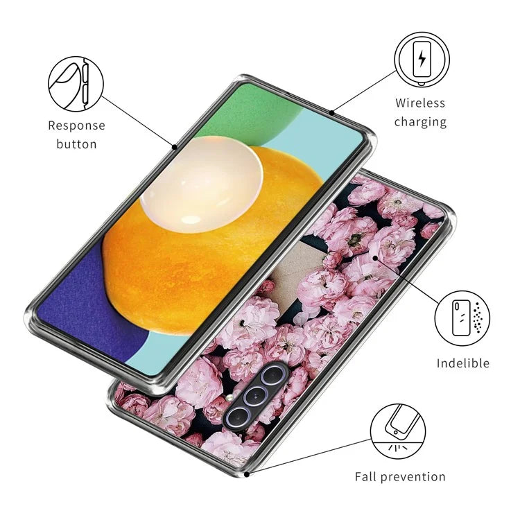 For Samsung Galaxy A54 5G Case Drop-resistant TPU Pattern Phone Shell