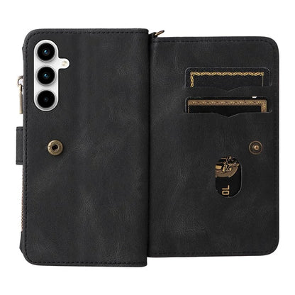 KT Multi-Functional Series-2 For Samsung Galaxy A35 5G Case Card Slots Leather Cover with Hand Strap