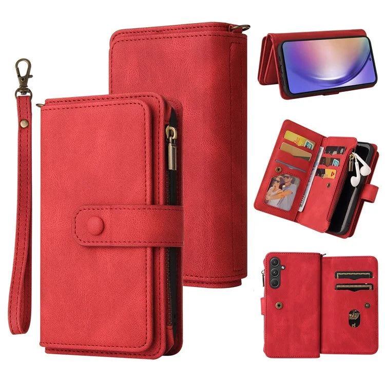 KT Multi-Functional Series-2 For Samsung Galaxy A55 5G Case Skin-touch Card Slots Phone Protector
