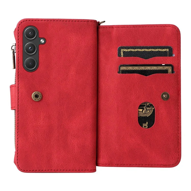 KT Multi-Functional Series-2 For Samsung Galaxy A55 5G Case Skin-touch Card Slots Phone Protector