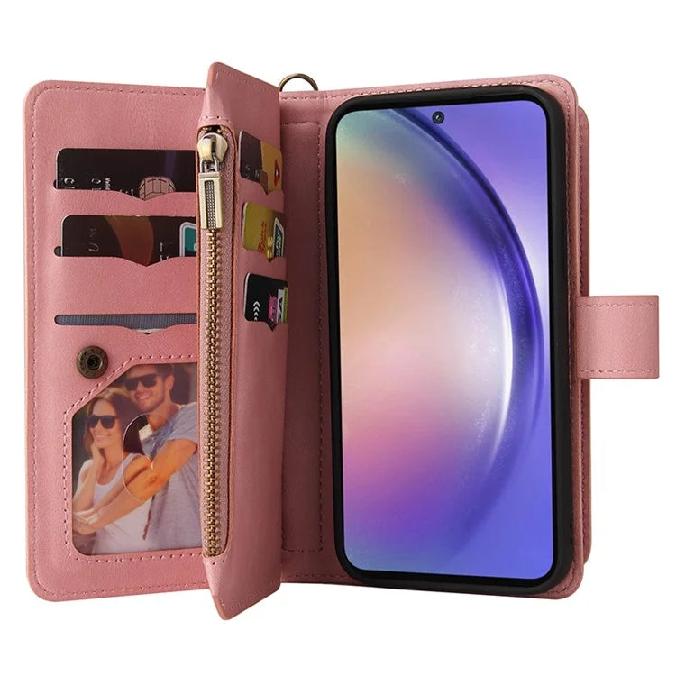 KT Multi-Functional Series-2 For Samsung Galaxy A55 5G Case Skin-touch Card Slots Phone Protector