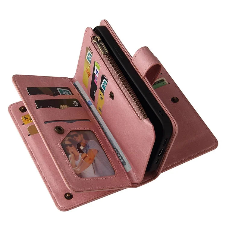 KT Multi-Functional Series-2 For Xiaomi 14 Magnetic Phone Case Skin-touch Leather Stand Cover