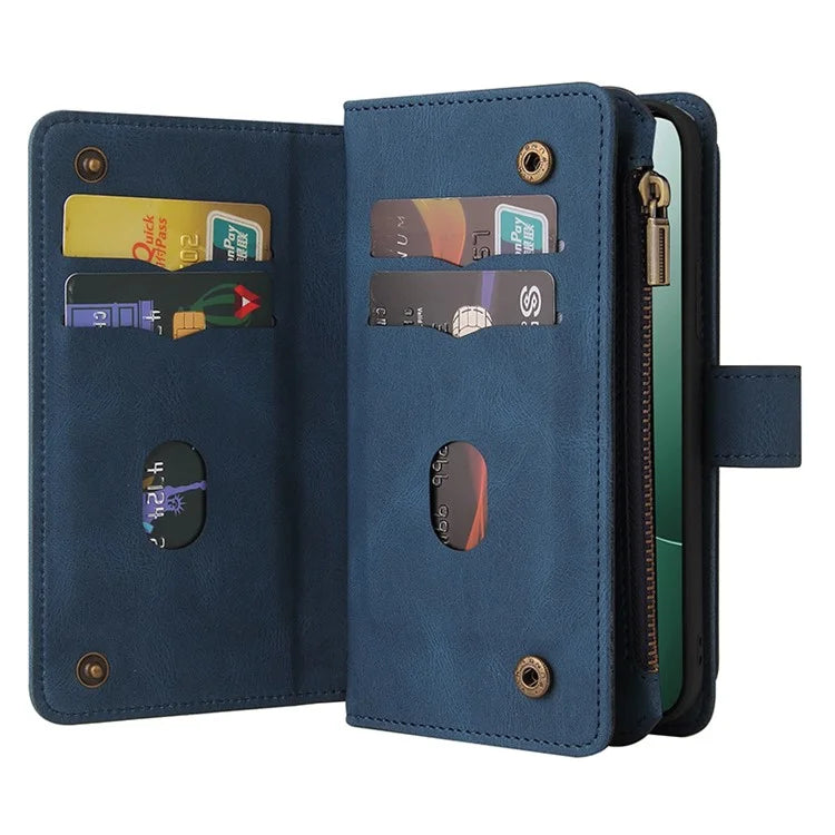 KT Multi-Functional Series-2 For Xiaomi 14 Magnetic Phone Case Skin-touch Leather Stand Cover