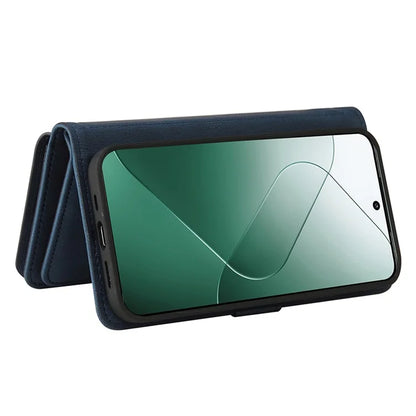 KT Multi-Functional Series-2 For Xiaomi 14 Magnetic Phone Case Skin-touch Leather Stand Cover