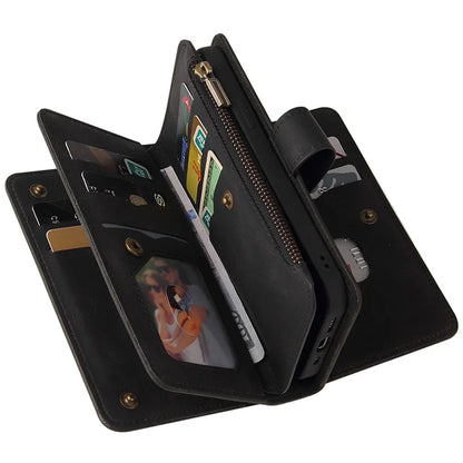 KT Multi-Functional Series-2 For Xiaomi 14 Magnetic Phone Case Skin-touch Leather Stand Cover