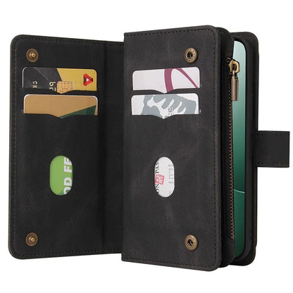 KT Multi-Functional Series-2 For Xiaomi 14 Magnetic Phone Case Skin-touch Leather Stand Cover