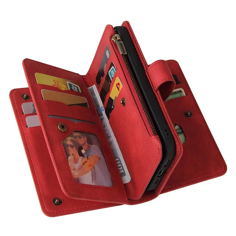 KT Multi-Functional Series-2 For Xiaomi 14 Magnetic Phone Case Skin-touch Leather Stand Cover