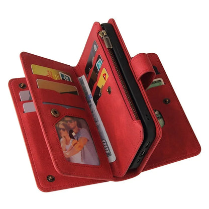KT Multi-Functional Series-2 For Xiaomi 14 Magnetic Phone Case Skin-touch Leather Stand Cover