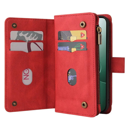 KT Multi-Functional Series-2 For Xiaomi 14 Magnetic Phone Case Skin-touch Leather Stand Cover