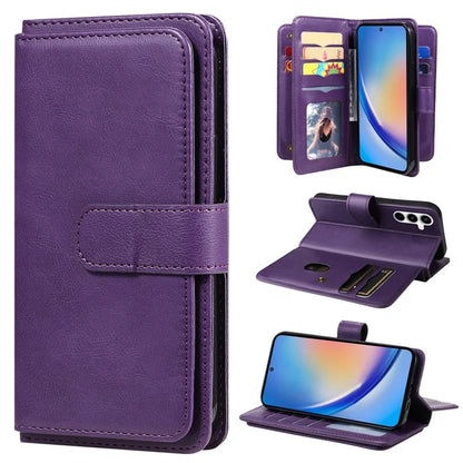 KT Multi-functional Series-1 For Samsung Galaxy A35 5G Phone Leather Case Multiple Card Slots