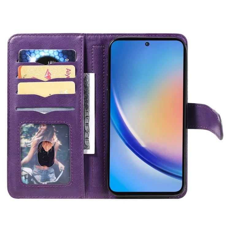 KT Multi-functional Series-1 For Samsung Galaxy A35 5G Phone Leather Case Multiple Card Slots