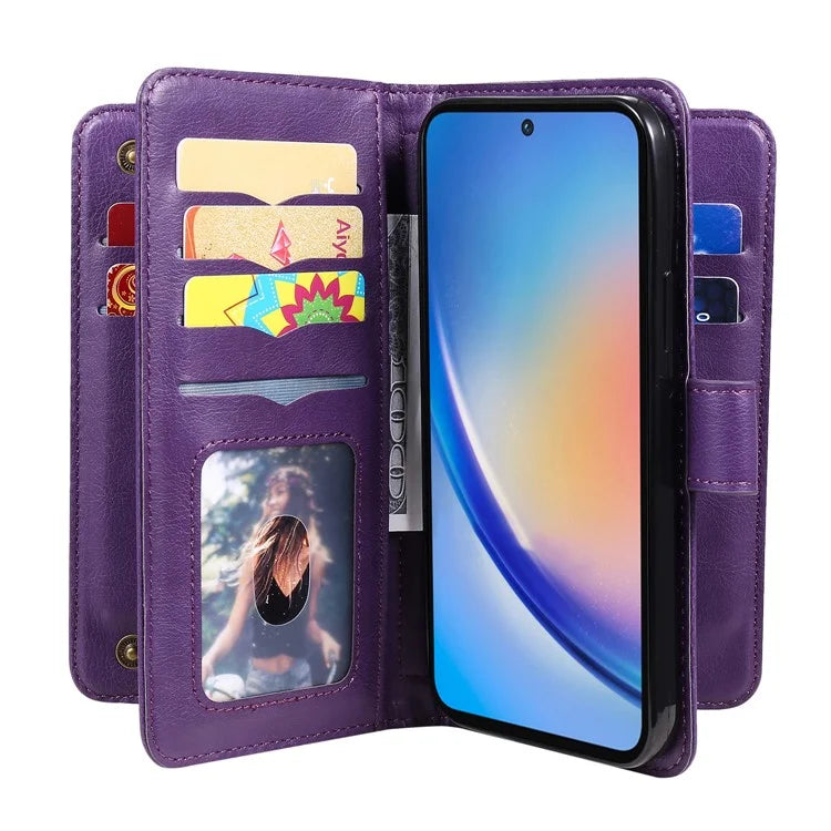 KT Multi-functional Series-1 For Samsung Galaxy A35 5G Phone Leather Case Multiple Card Slots