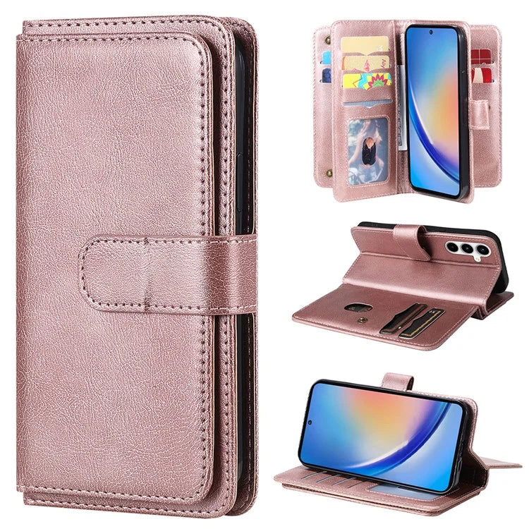 KT Multi-functional Series-1 For Samsung Galaxy A35 5G Phone Leather Case Multiple Card Slots