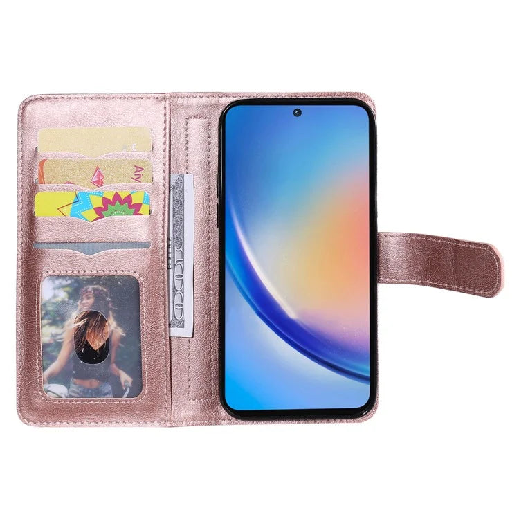 KT Multi-functional Series-1 For Samsung Galaxy A35 5G Phone Leather Case Multiple Card Slots