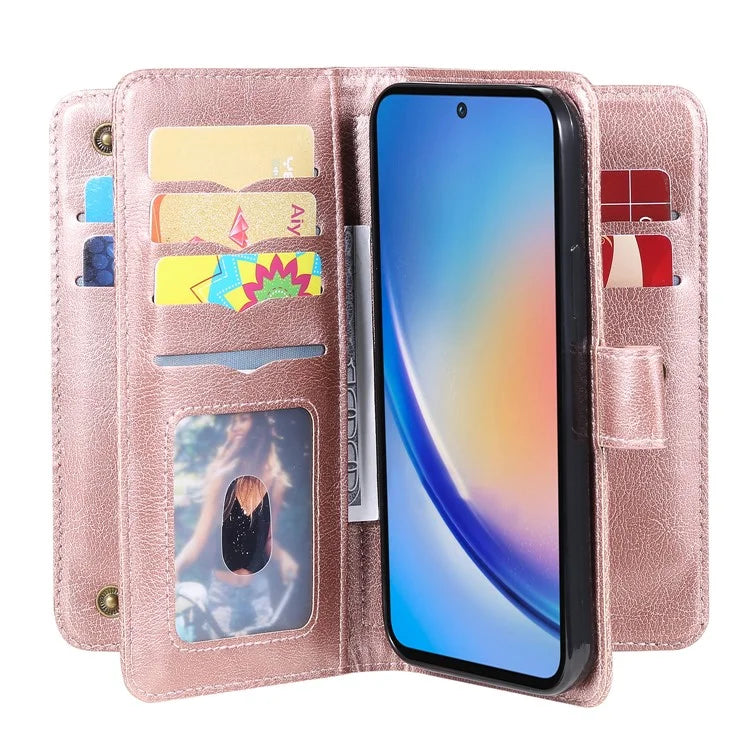 KT Multi-functional Series-1 For Samsung Galaxy A35 5G Phone Leather Case Multiple Card Slots