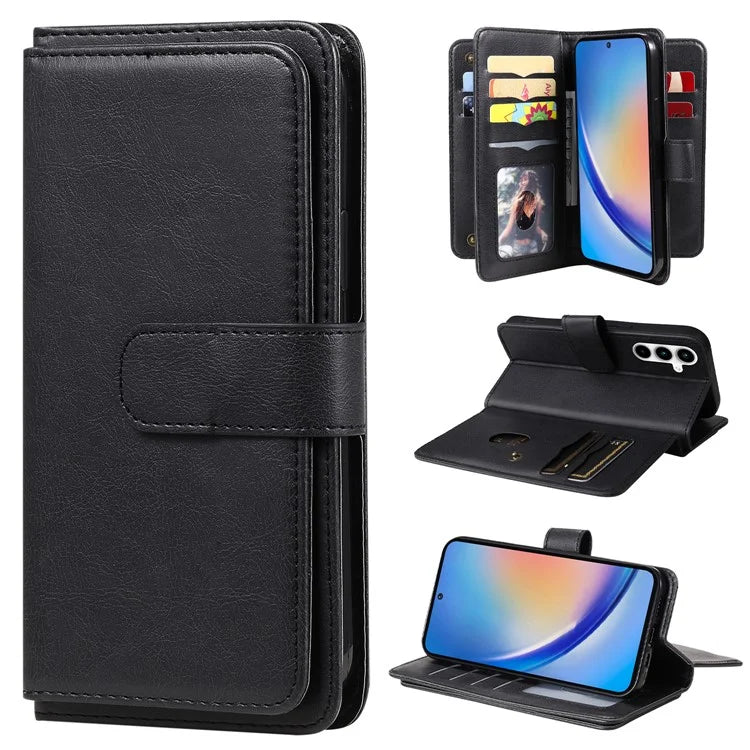 KT Multi-functional Series-1 For Samsung Galaxy A35 5G Phone Leather Case Multiple Card Slots