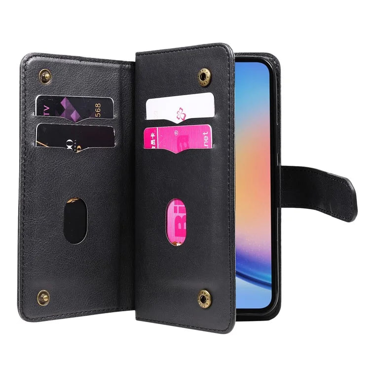 KT Multi-functional Series-1 For Samsung Galaxy A35 5G Phone Leather Case Multiple Card Slots