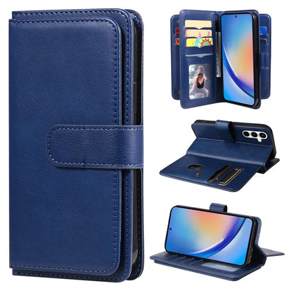 KT Multi-functional Series-1 For Samsung Galaxy A35 5G Phone Leather Case Multiple Card Slots