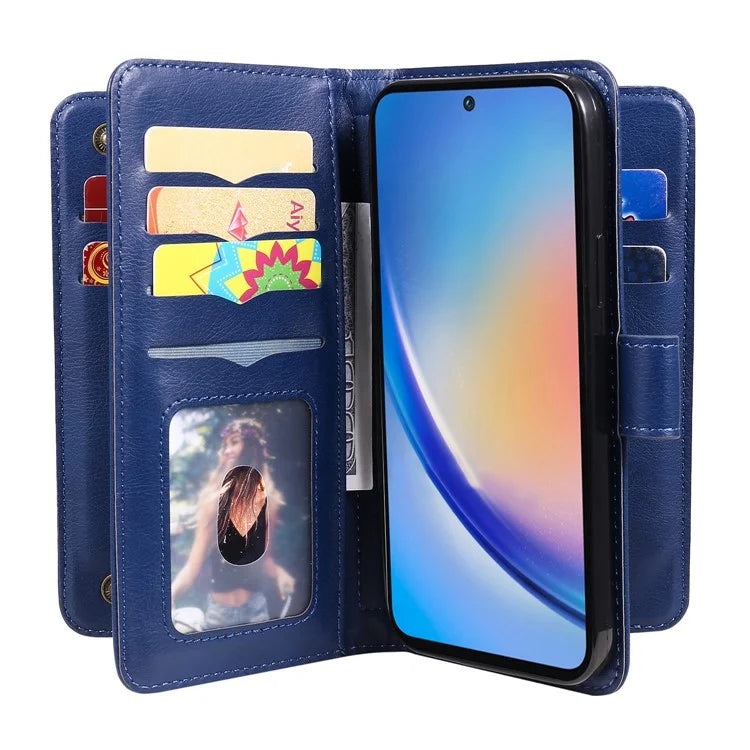KT Multi-functional Series-1 For Samsung Galaxy A35 5G Phone Leather Case Multiple Card Slots