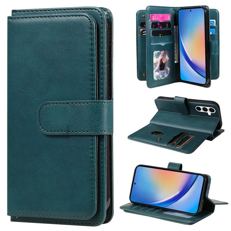 KT Multi-functional Series-1 For Samsung Galaxy A35 5G Phone Leather Case Multiple Card Slots
