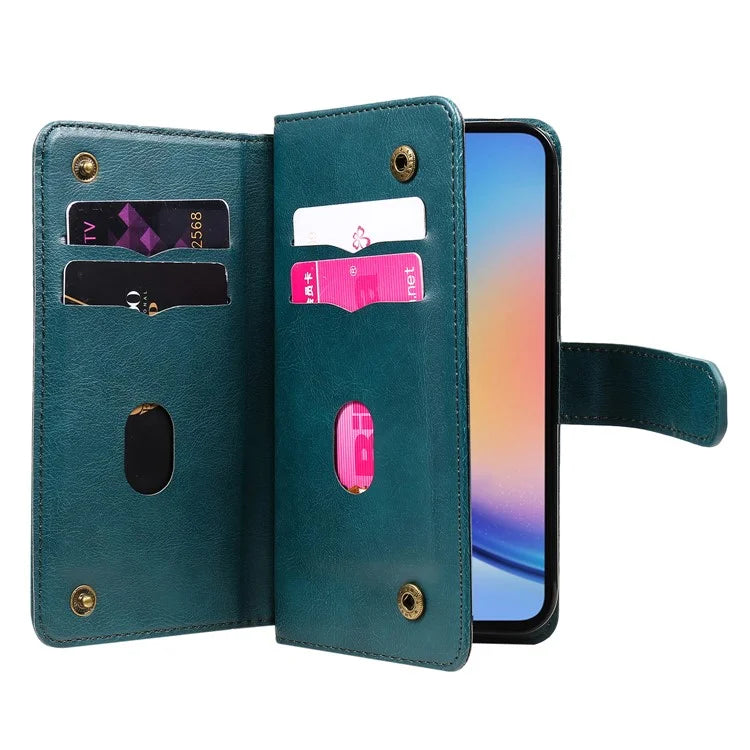 KT Multi-functional Series-1 For Samsung Galaxy A35 5G Phone Leather Case Multiple Card Slots