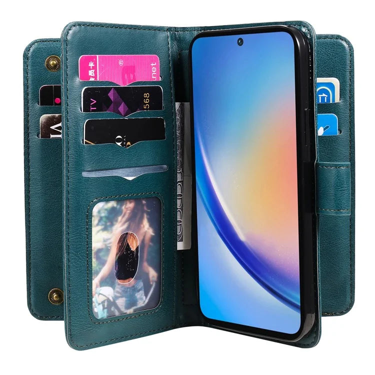 KT Multi-functional Series-1 For Samsung Galaxy A35 5G Phone Leather Case Multiple Card Slots
