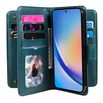 KT Multi-functional Series-1 For Samsung Galaxy A35 5G Phone Leather Case Multiple Card Slots