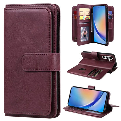 KT Multi-functional Series-1 For Samsung Galaxy A35 5G Phone Leather Case Multiple Card Slots