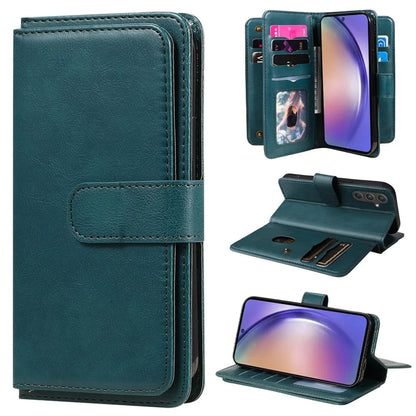 KT Multi-functional Series-1 For Samsung Galaxy A55 5G Leather Case Stand 10 Card Slots