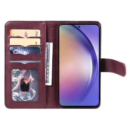 KT Multi-functional Series-1 For Samsung Galaxy A55 5G Leather Case Stand 10 Card Slots