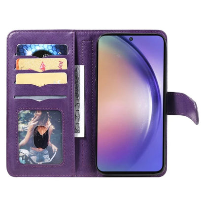 KT Multi-functional Series-1 For Samsung Galaxy A55 5G Leather Case Stand 10 Card Slots
