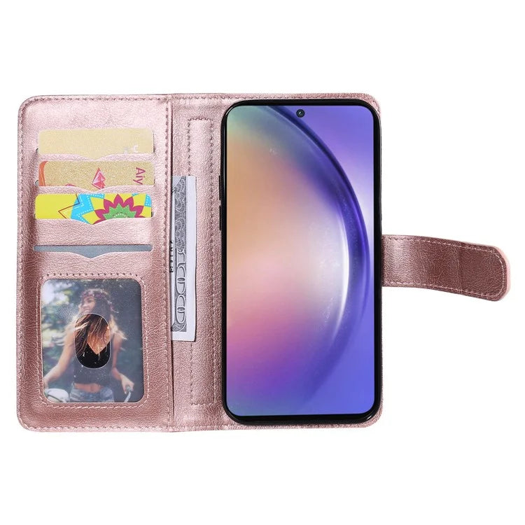 KT Multi-functional Series-1 For Samsung Galaxy A55 5G Leather Case Stand 10 Card Slots