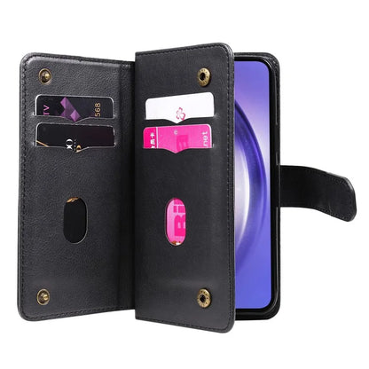 KT Multi-functional Series-1 For Samsung Galaxy A55 5G Leather Case Stand 10 Card Slots