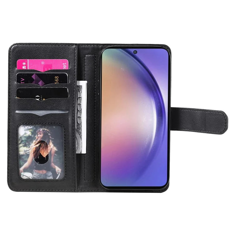 KT Multi-functional Series-1 For Samsung Galaxy A55 5G Leather Case Stand 10 Card Slots