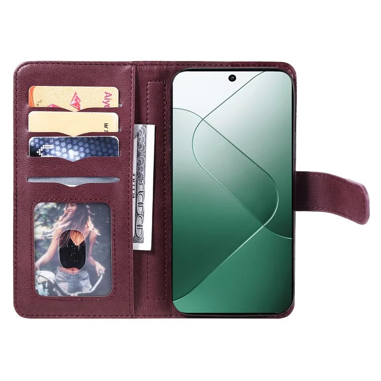 KT Multi-functional Series-1 For Xiaomi 14 Wallet Case Flip Leather Cover