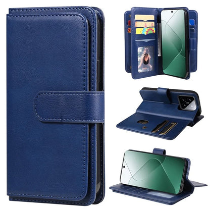 KT Multi-functional Series-1 For Xiaomi 14 Wallet Case Flip Leather Cover