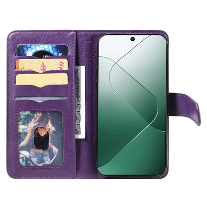 KT Multi-functional Series-1 For Xiaomi 14 Wallet Case Flip Leather Cover